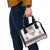 Ukraine Vyshyvanka Inspired Patterns Shoulder Handbag White