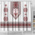 Ukraine Vyshyvanka Inspired Patterns Shower Curtain White
