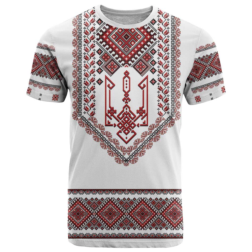 Ukraine Vyshyvanka Inspired Patterns T Shirt White