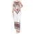 Ukraine Vyshyvanka Inspired Patterns Tank Maxi Dress White