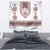 Ukraine Vyshyvanka Inspired Patterns Tapestry White
