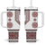 Ukraine Vyshyvanka Inspired Patterns Tumbler With Handle White