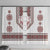 Ukraine Vyshyvanka Inspired Patterns Window Curtain White