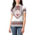 Ukraine Vyshyvanka Inspired Patterns Women Polo Shirt White