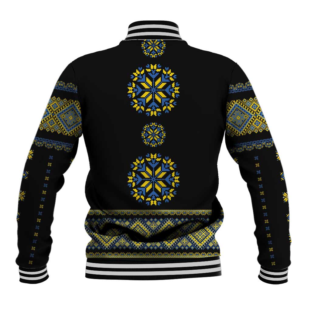Ukraine Vyshyvanka Inspired Patterns Baseball Jacket Ukraini Colors
