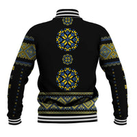 Ukraine Vyshyvanka Inspired Patterns Baseball Jacket Ukraini Colors