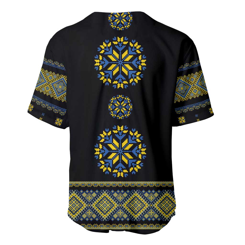 Ukraine Vyshyvanka Inspired Patterns Baseball Jersey Ukraini Colors