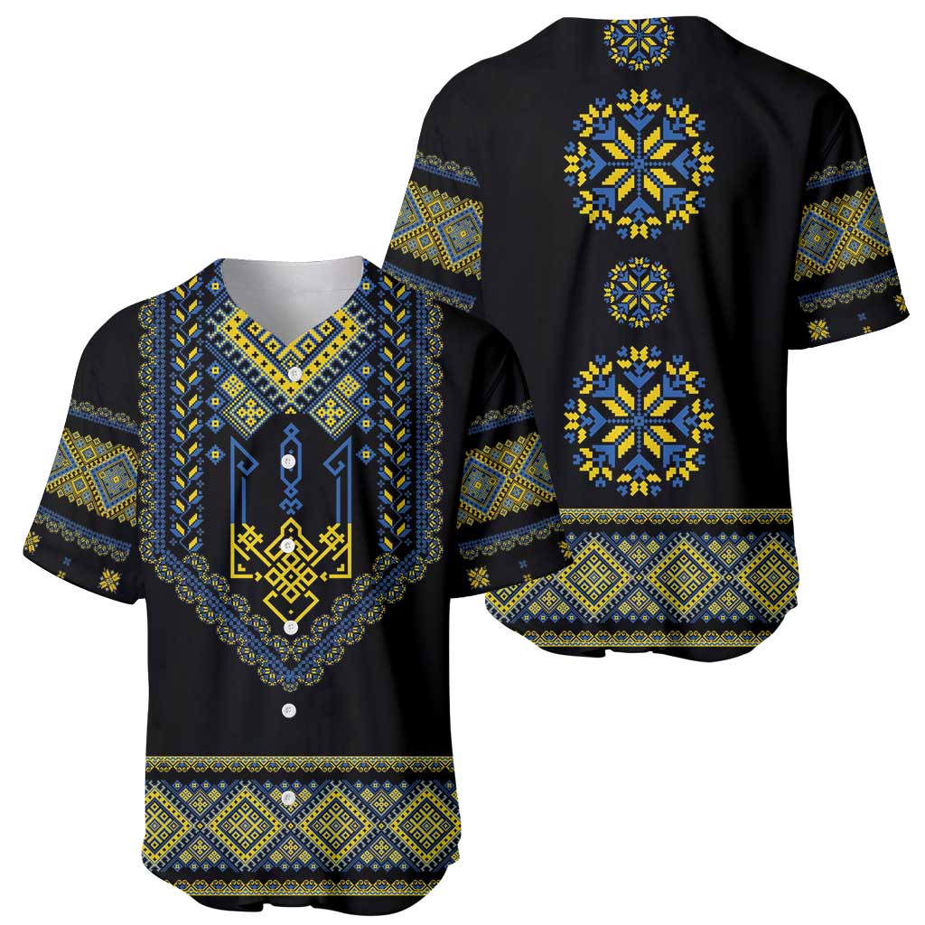 Ukraine Vyshyvanka Inspired Patterns Baseball Jersey Ukraini Colors