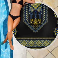 Ukraine Vyshyvanka Inspired Patterns Beach Blanket Ukraini Colors