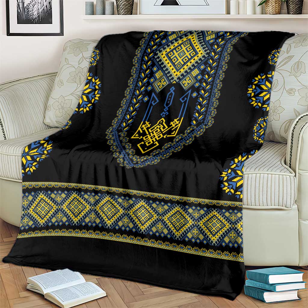 Ukraine Vyshyvanka Inspired Patterns Blanket Ukraini Colors