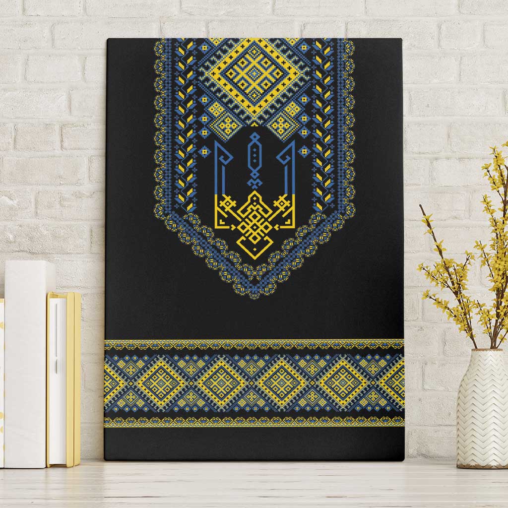 Ukraine Vyshyvanka Inspired Patterns Canvas Wall Art Ukraini Colors
