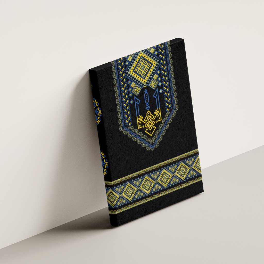 Ukraine Vyshyvanka Inspired Patterns Canvas Wall Art Ukraini Colors