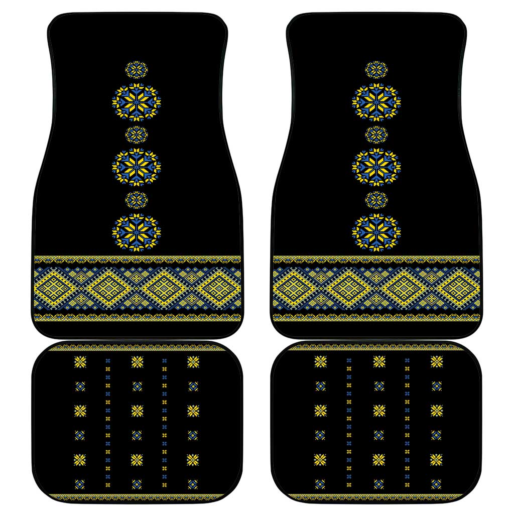 Ukraine Vyshyvanka Inspired Patterns Car Mats Ukraini Colors