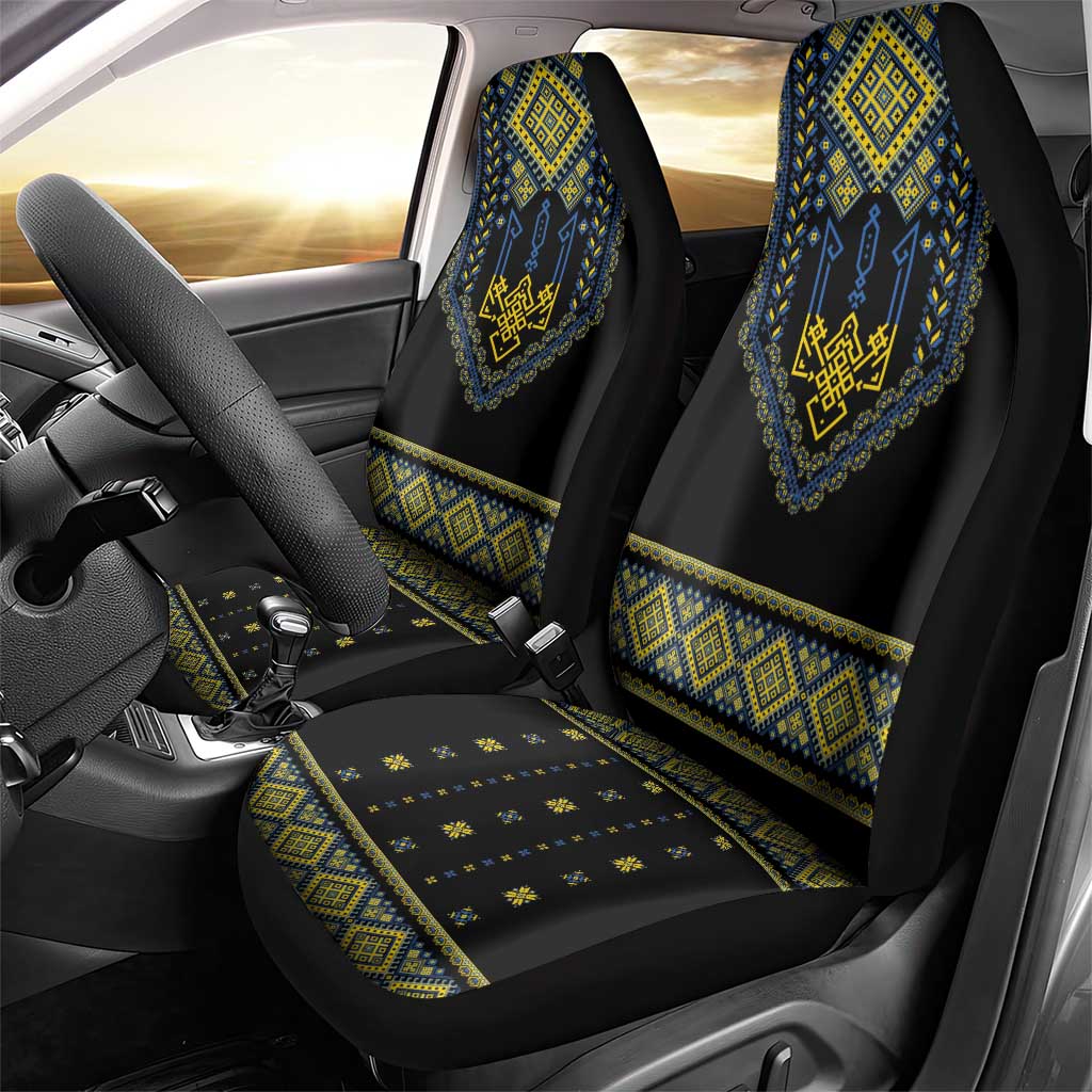 Ukraine Vyshyvanka Inspired Patterns Car Seat Cover Ukraini Colors