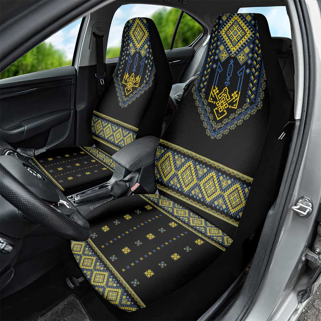Ukraine Vyshyvanka Inspired Patterns Car Seat Cover Ukraini Colors