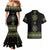 Ukraine Vyshyvanka Inspired Patterns Couples Matching Mermaid Dress and Hawaiian Shirt Ukraini Colors