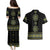 Ukraine Vyshyvanka Inspired Patterns Couples Matching Puletasi and Hawaiian Shirt Ukraini Colors