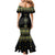 Ukraine Vyshyvanka Inspired Patterns Family Matching Mermaid Dress and Hawaiian Shirt Ukraini Colors
