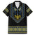 Ukraine Vyshyvanka Inspired Patterns Family Matching Off The Shoulder Long Sleeve Dress and Hawaiian Shirt Ukraini Colors