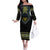 Ukraine Vyshyvanka Inspired Patterns Family Matching Off The Shoulder Long Sleeve Dress and Hawaiian Shirt Ukraini Colors