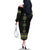 Ukraine Vyshyvanka Inspired Patterns Family Matching Off The Shoulder Long Sleeve Dress and Hawaiian Shirt Ukraini Colors