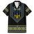 Ukraine Vyshyvanka Inspired Patterns Family Matching Off Shoulder Short Dress and Hawaiian Shirt Ukraini Colors