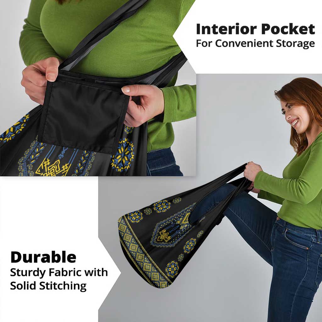 Ukraine Vyshyvanka Inspired Patterns Grocery Bag Ukraini Colors