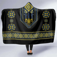 Ukraine Vyshyvanka Inspired Patterns Hooded Blanket Ukraini Colors