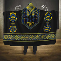 Ukraine Vyshyvanka Inspired Patterns Hooded Blanket Ukraini Colors