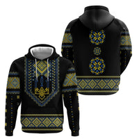 Ukraine Vyshyvanka Inspired Patterns Hoodie Ukraini Colors
