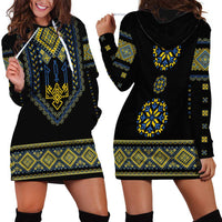 Ukraine Vyshyvanka Inspired Patterns Hoodie Dress Ukraini Colors