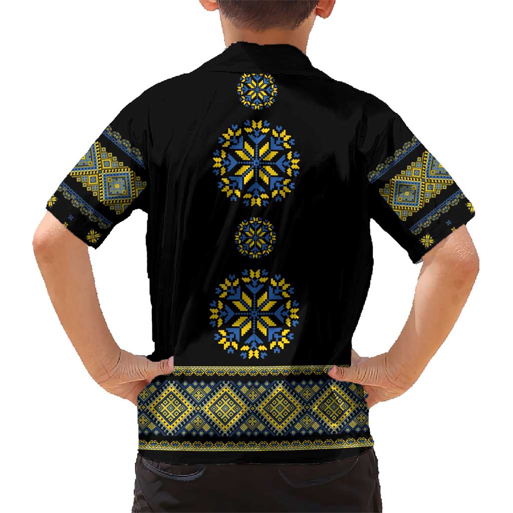 Ukraine Vyshyvanka Inspired Patterns Kid Hawaiian Shirt Ukraini Colors
