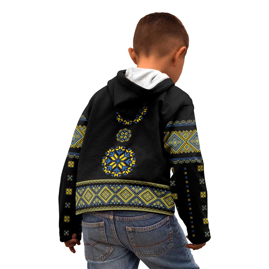 Ukraine Vyshyvanka Inspired Patterns Kid Hoodie Ukraini Colors