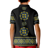 Ukraine Vyshyvanka Inspired Patterns Kid Polo Shirt Ukraini Colors