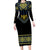Ukraine Vyshyvanka Inspired Patterns Long Sleeve Bodycon Dress Ukraini Colors