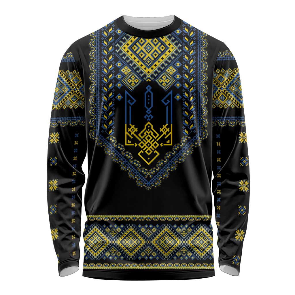 Ukraine Vyshyvanka Inspired Patterns Long Sleeve Shirt Ukraini Colors
