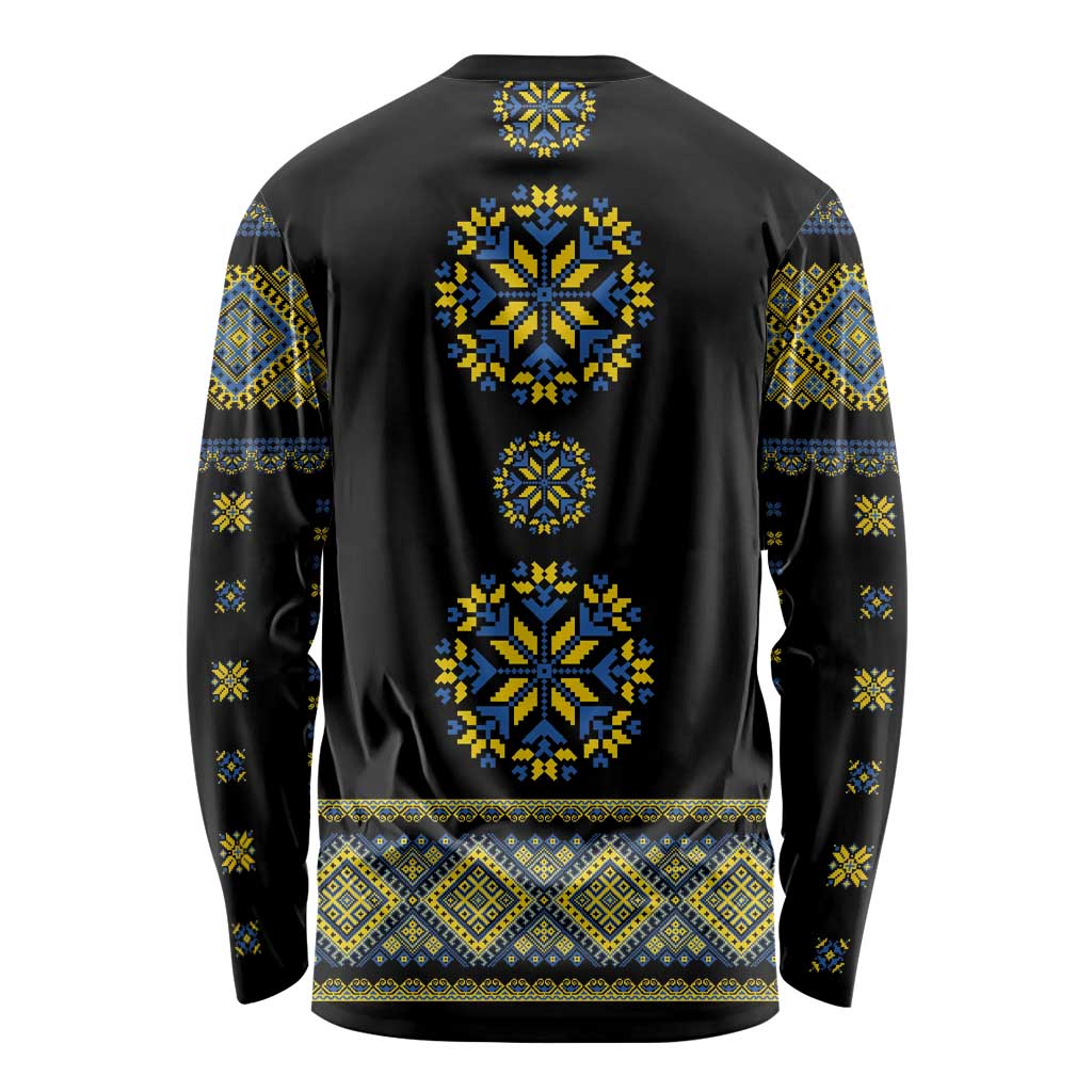 Ukraine Vyshyvanka Inspired Patterns Long Sleeve Shirt Ukraini Colors