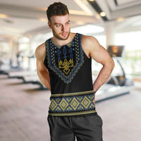 Ukraine Vyshyvanka Inspired Patterns Men Tank Top Ukraini Colors