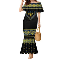 Ukraine Vyshyvanka Inspired Patterns Mermaid Dress Ukraini Colors