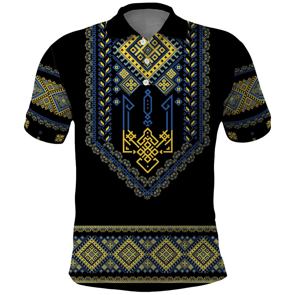 Ukraine Vyshyvanka Inspired Patterns Polo Shirt Ukraini Colors