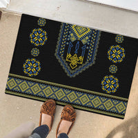 Ukraine Vyshyvanka Inspired Patterns Rubber Doormat Ukraini Colors