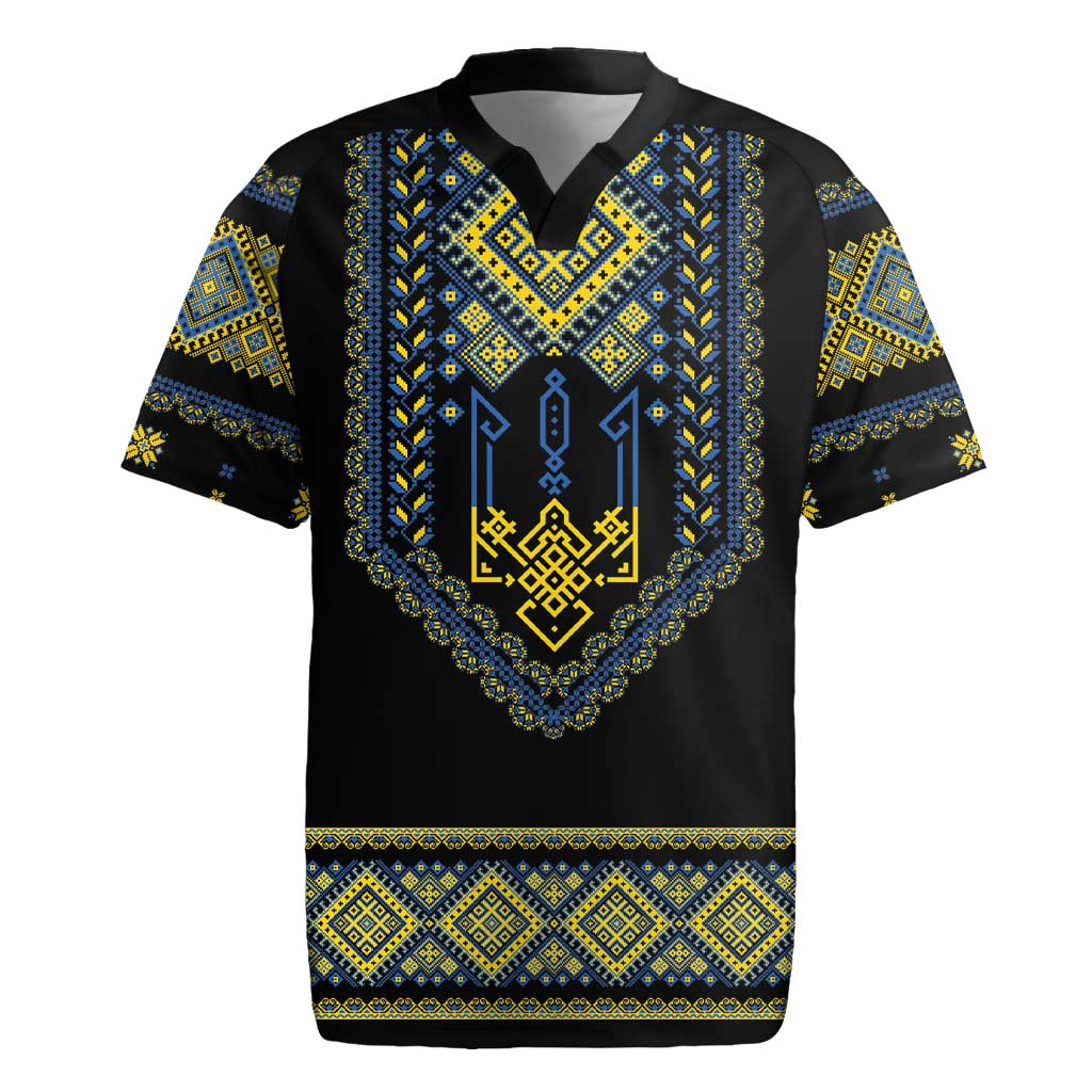 Ukraine Vyshyvanka Inspired Patterns Rugby Jersey Ukraini Colors