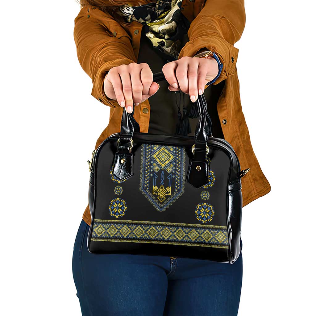 Ukraine Vyshyvanka Inspired Patterns Shoulder Handbag Ukraini Colors