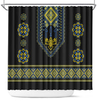 Ukraine Vyshyvanka Inspired Patterns Shower Curtain Ukraini Colors