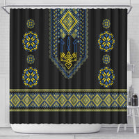 Ukraine Vyshyvanka Inspired Patterns Shower Curtain Ukraini Colors