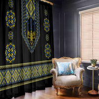 Ukraine Vyshyvanka Inspired Patterns Window Curtain Ukraini Colors