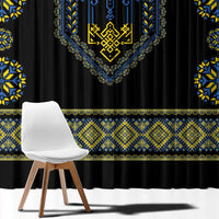 Ukraine Vyshyvanka Inspired Patterns Window Curtain Ukraini Colors