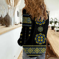 Ukraine Vyshyvanka Inspired Patterns Women Casual Shirt Ukraini Colors