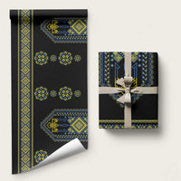 Ukraine Vyshyvanka Inspired Patterns Wrapping Paper Ukraini Colors