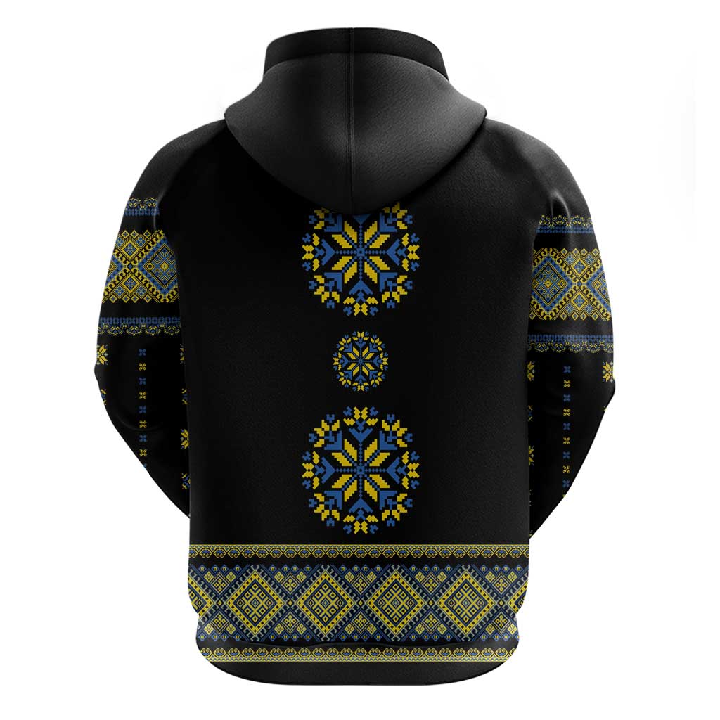 Ukraine Vyshyvanka Inspired Patterns Zip Hoodie Ukraini Colors